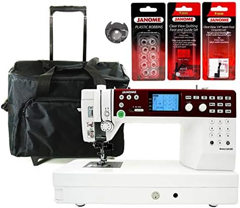 Janome MC6650 Sewing and Quilting Machine with Exclusive Bonus Bundle