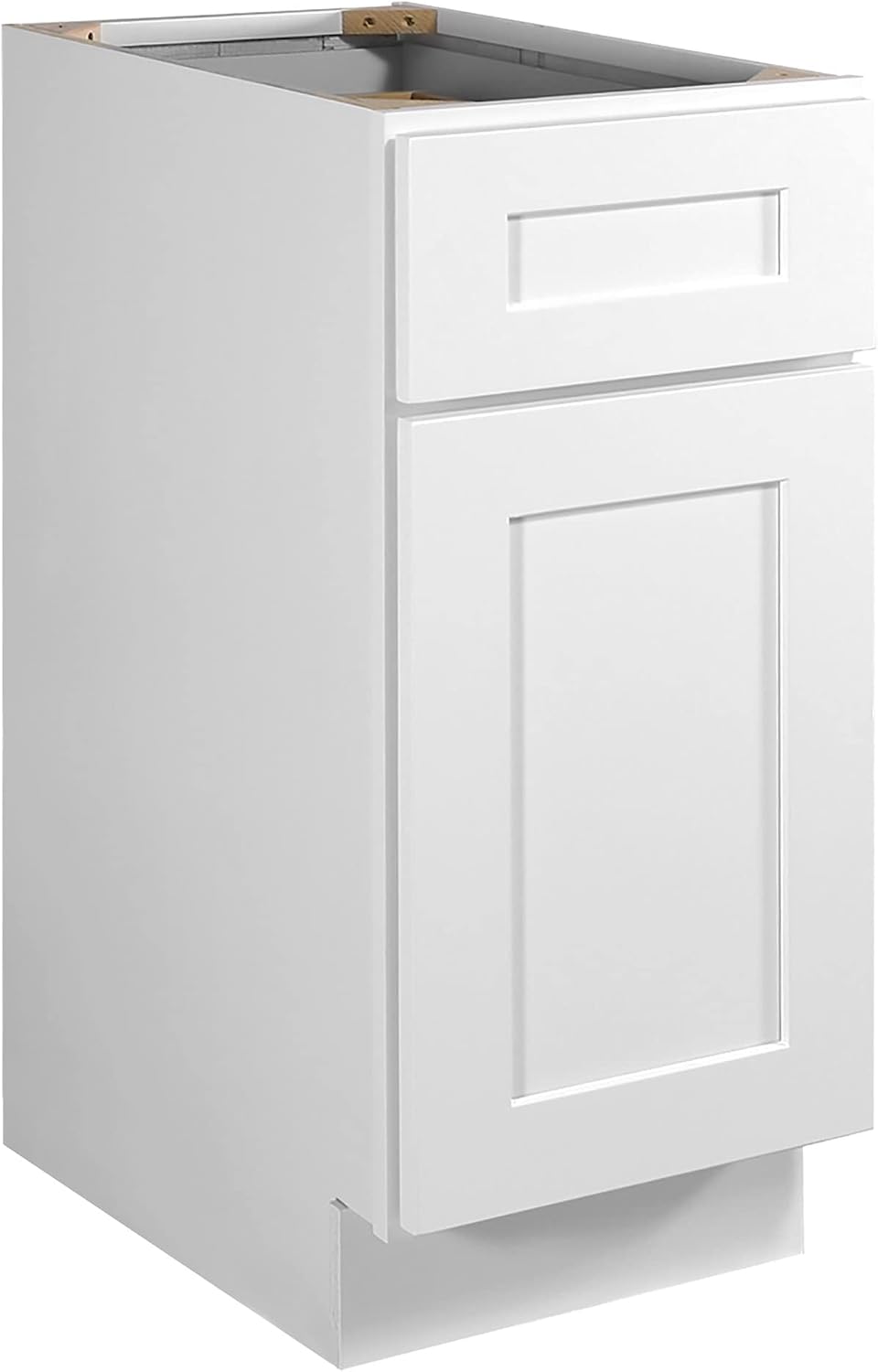 Brookings Shaker Unassembled Base Kitchen Cabinet B18, 18 W x 24 D x 34.5 H, Painted White with Sherwin Williams®, Solid Wood – Design House, 561340 | Adjustable Shelves, Adjustable Hinges, Floor Mount, Contemporary/Modern, Wood, Kitchen, 561340