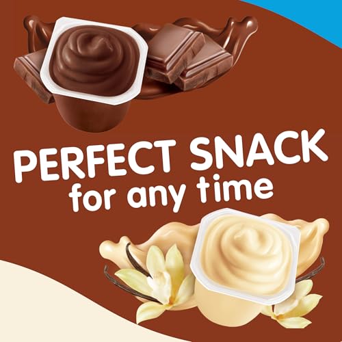 Snack Pack Zero Sugar Chocolate and Vanilla Pudding Cups, 3.25 oz., 12-ct
