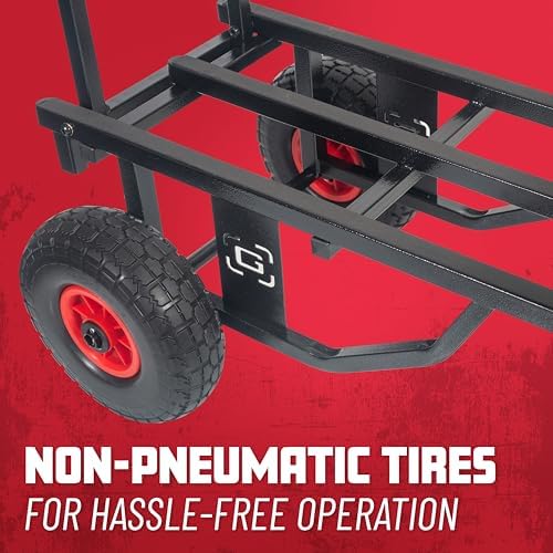 Gator Frameworks Folding Multi-Utility Cart with 30-52” Extension & 500 lbs. Load Capacity (GFW-UTL-CART52)