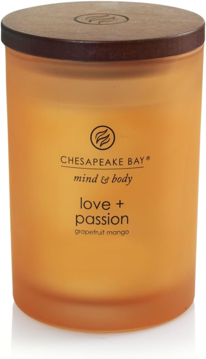 Chesapeake Bay Balance + Harmony Scented Candle Water Lily Pear Fragrance 50 Hours Burn Time Warm & Decorative Soy Wax Blend