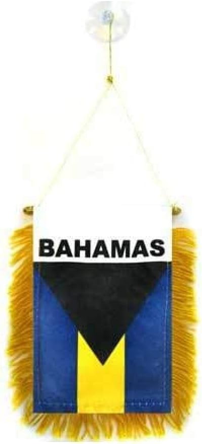 AZ FLAG Nicaragua Pennant 4x6 in 100D Polyester Suction Cup | Outdoor use Nicaraguan 15x10 cm triangular pennant stitched edges and reinforced finish