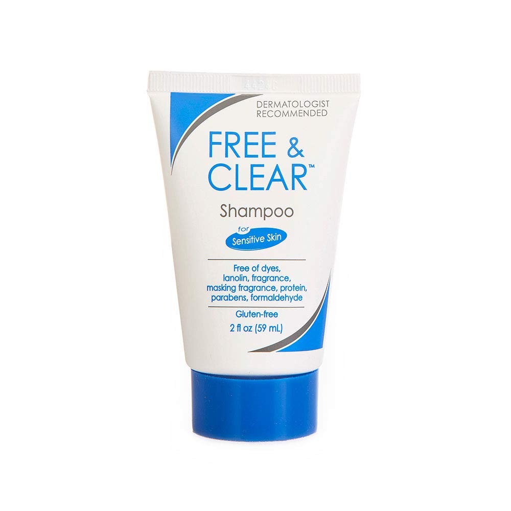 Free & Clear Shampoo, 2 Ounce Travel Size (Pack of 3)