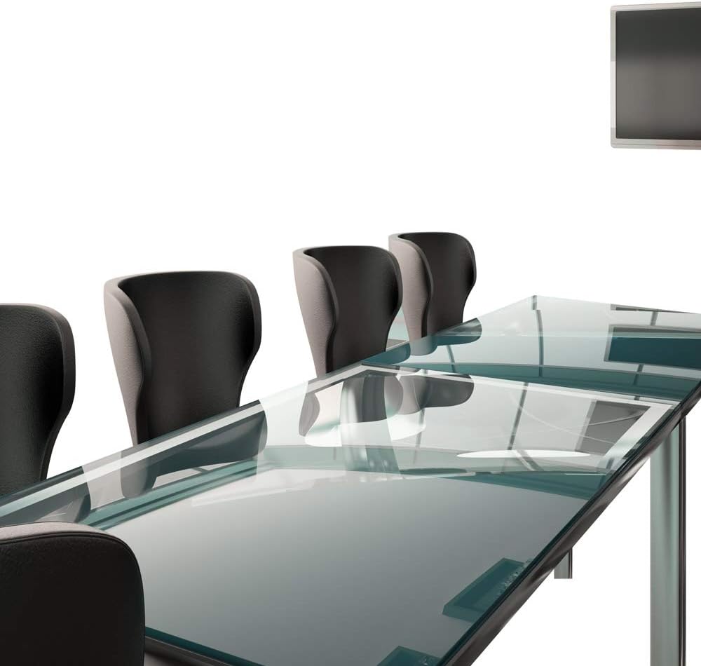 24" x 48" Rectangle Glass Table Top, 1/4" Thick Clear Tempered Replacement Glass, Flat Polished Edge & Eased Corners for Coffee, Dining, Patio Tables & Furniture Protection