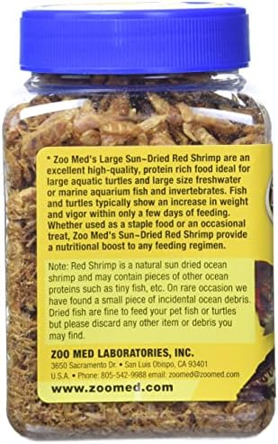 Zoo Med Large Sun-Dried Red Shrimp 10oz Each (2 Pack)