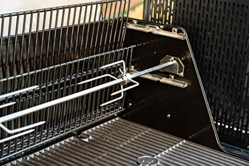 Masterbuilt® Gravity Series Rotisserie Accessory Attachment with Stainless Steel Spit Rods, Meat Claws and and Electric Power Source
