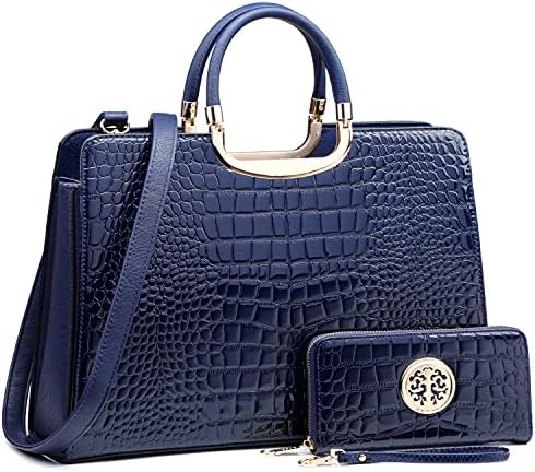 Womens Handbag Top Handle Shoulder Bag Tote Satchel Purse Work Bag with Matching Wallet
