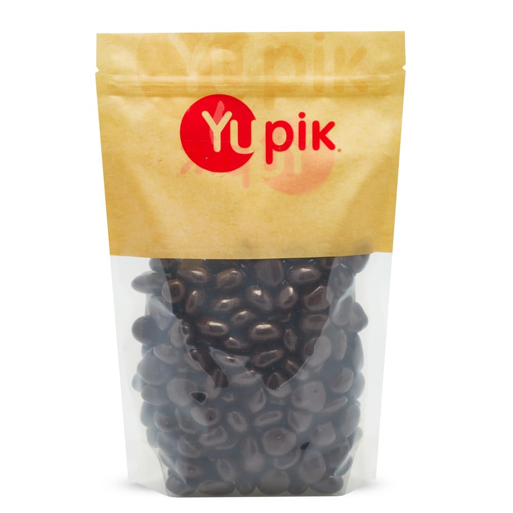 Yupik Dark Chocolate Covered Cherries, 60% Cacao, 2.2 lb (35.2 oz), Kosher, Dried Fruits, Dried Cherries Dipped in Rich Dark Chocolate, Smooth & Chewy, Chocolate Candy, Sweet Snacks