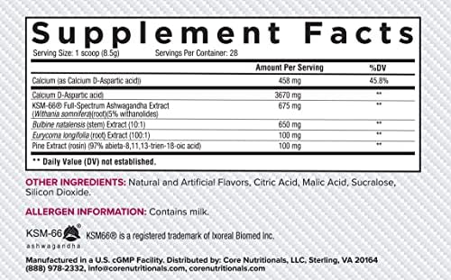 Core Nutritionals Test Testosterone Support, Black Lightning, 28 Servings