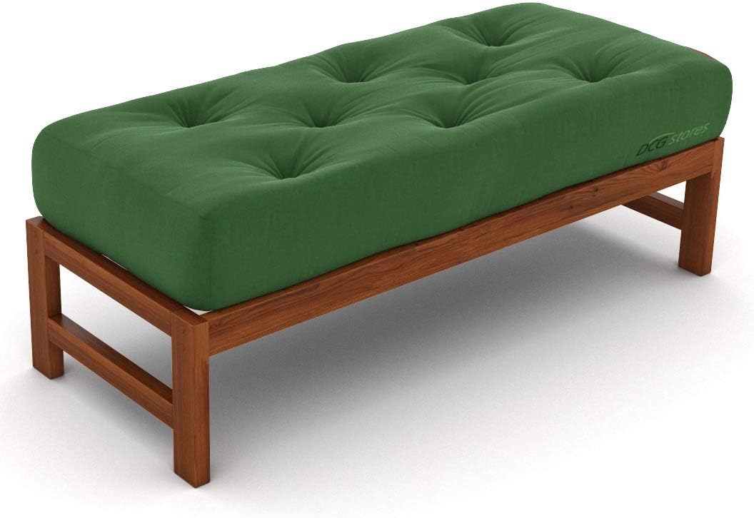 Nirvana Futons Plush, Comfortable 8-Inch Full Futon Mattress, Microfiber Fudge - Made in USA