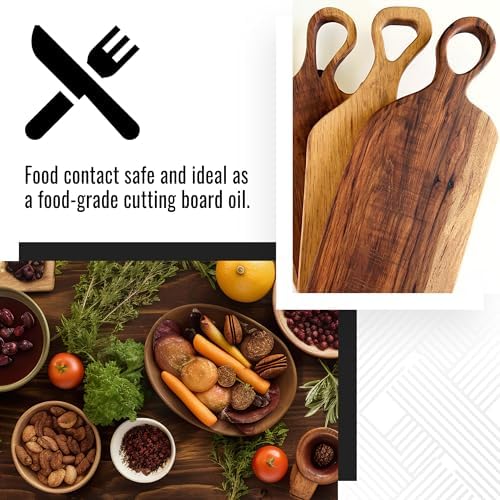 Real Milk Paint Dark Half, Dark Tung Oil and Orange Peel Oil for Wood Finishing, Cutting Boards, Butcher Blocks, Wood Floors, Clay, Stone, and Slate, Food Grade, 1 Gallon
