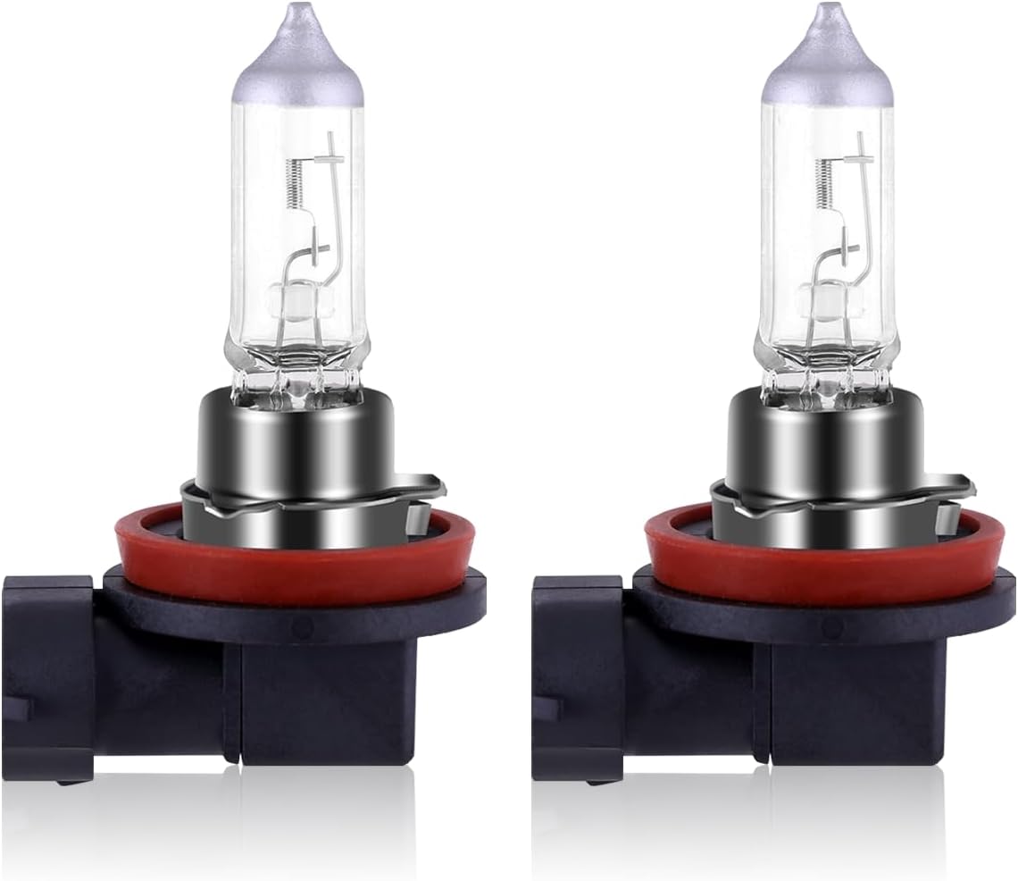 NEWBROWN H11 Headlight Bulb Halogen 5000K Super White Light Long Life Replacement PGJ19-2 12V/55W (H11, 2 Pack)