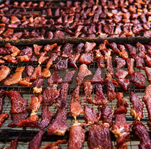 Hi Mountain Goose Jerky Seasoning & Cure Kit | MEQUITE | Makes 15 lbs | Make homemade goose, duck & waterfowl jerky with bold mesquite smoke flavor for smoker, dehydrator & oven