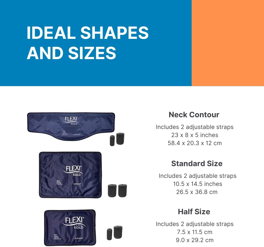FlexiKold Neck Gel Cold Pack with Straps