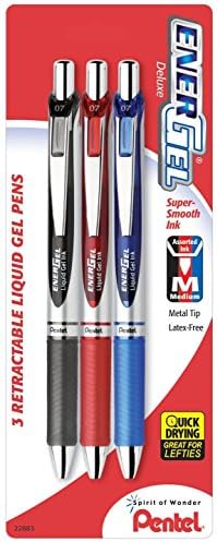 Pentel 756260 EnerGel RTX Retractable Gel Pens Medium