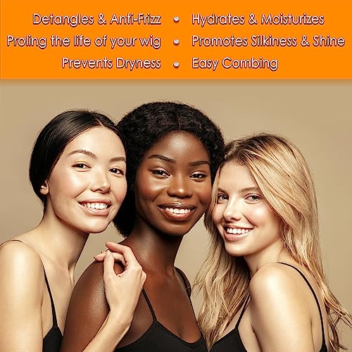 Awesome Human Hair Wig Leave in Conditioner Spray, pH5, Detangler & Easy Combing I Promoting Silkiness