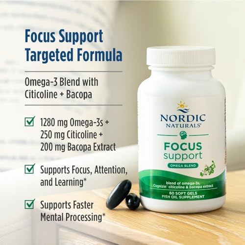 Nordic Naturals Omega Focus, 1280mg Omega-3 + Citicoline