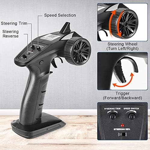 HAIBOXING Remote Control Car 16889, 1:16 Scale 2.4Ghz RC Cars 4x4 Off Road Trucks, Waterproof RTR RC Monster Truck 36KM/H