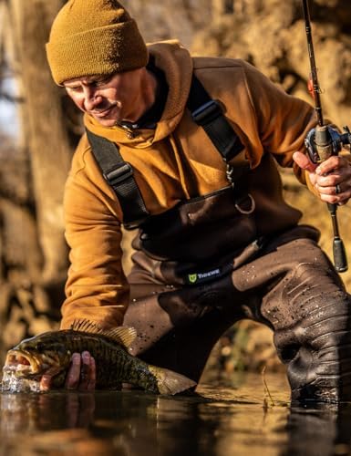 TIDEWE Neoprene Chest Waders for Men, Waterproof Bootfoot for Hunting | Warm Waterproof Slip-Resistant Men's Bootfoot Fishing Waders for Hunting & Wetland Work