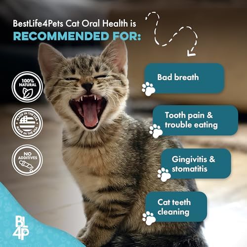 BestLife4Pets Cat Dental Care Supplement - 400 Pills
