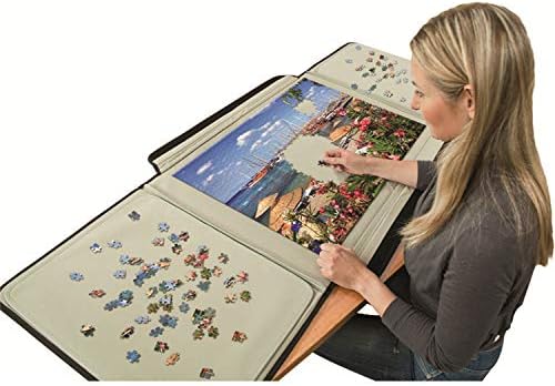 Jumbo, Puzzle Mates, Portapuzzle - Standard 1,500 Piece Jigsaw Storage Board Case, Jigsaw Puzzle Accessories, Puzzle Storage