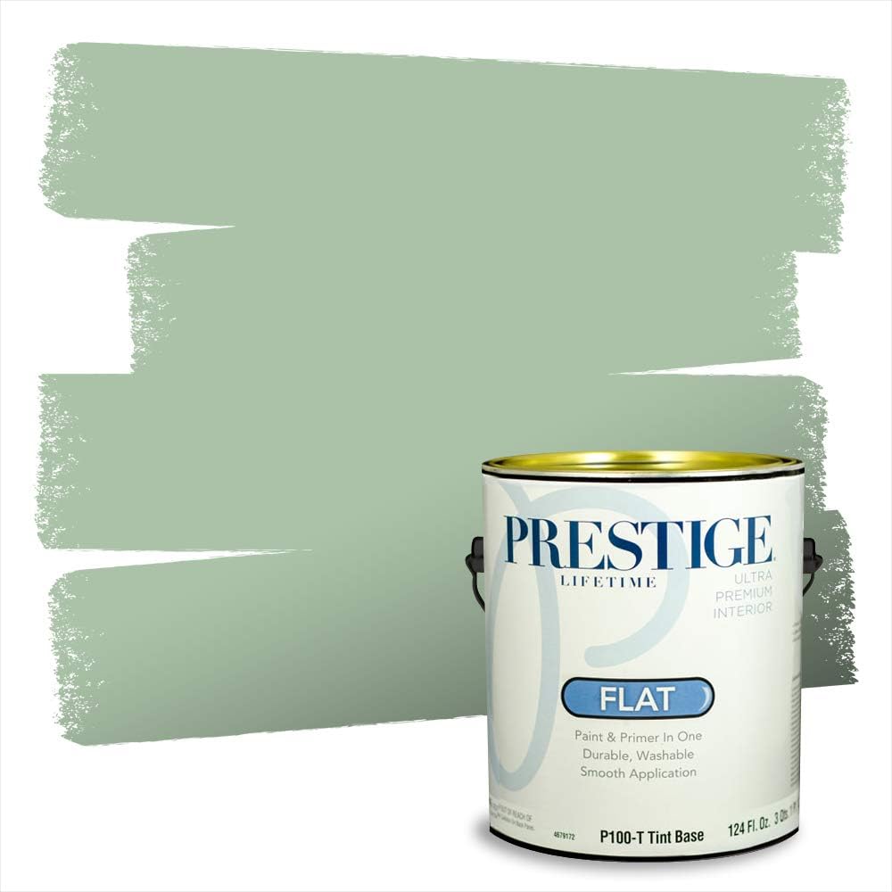 PRESTIGE Paints Exterior Paint and Primer In One, 1-Gallon, Semi-Gloss, Comparable Match of Sherwin Williams* Shamrock*