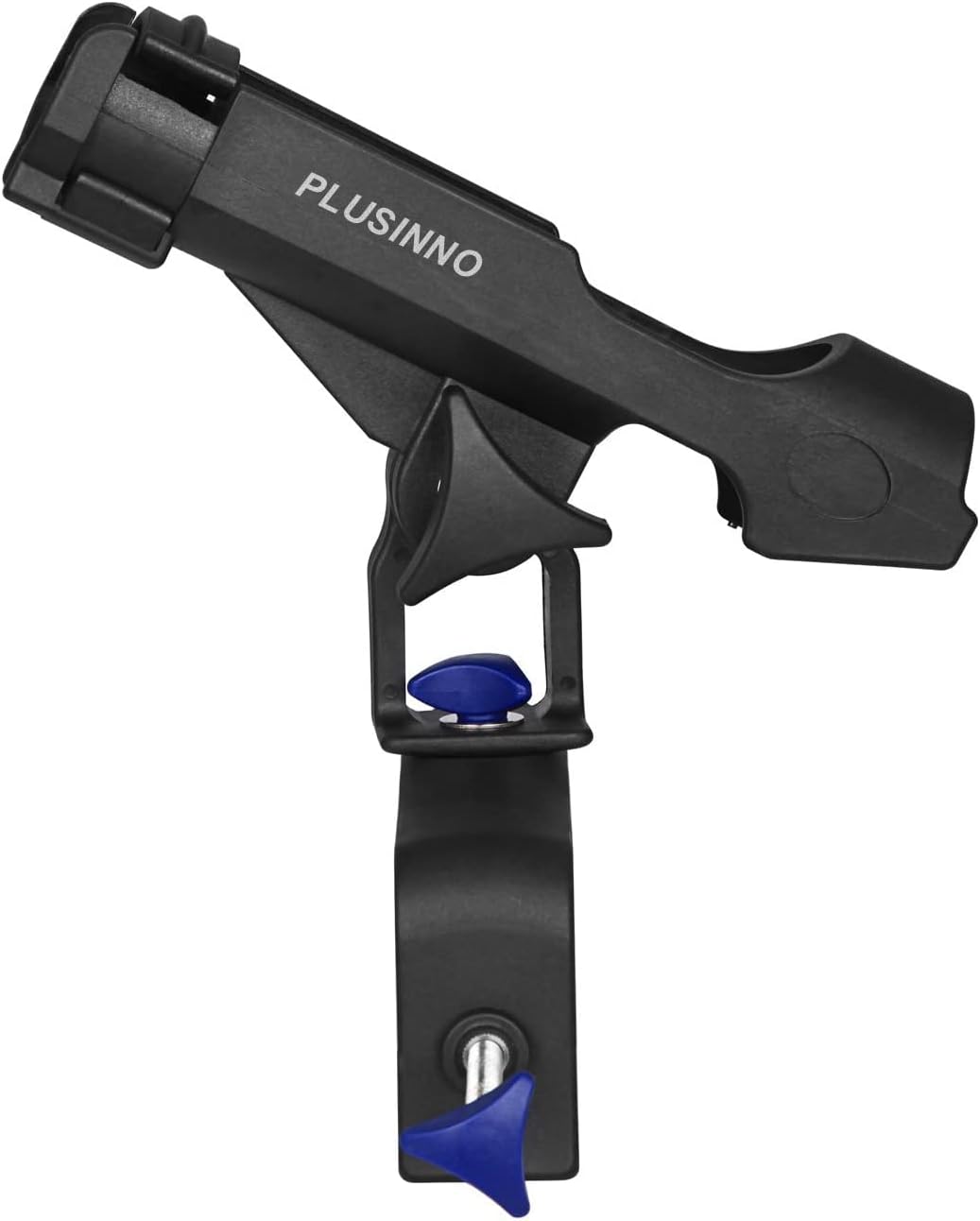 PLUSINNO Rod Holders for Fishing Boat Adjustable Pole Rod Holder | Universal Fit Most Fishing Rod, with Rod Protective Strap, Large Clamp Opening 360°, Horizontal Vertical Compatible