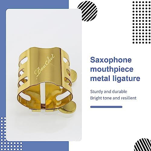 Tenor Saxophone Ligature Double Screws Gold Tenor Saxophone Ligature Fastener