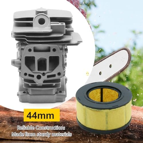 Anxingo 44mm Cylinder Piston Kit, Replacement for Stihl MS251 MS 251 Chainsaw 1143-020-1207 11430201207