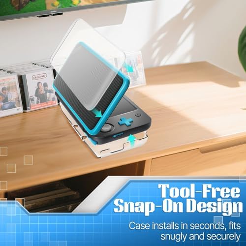 TNP Clear Hard Shell Case for New Nintendo 2DS XL/LL 2017