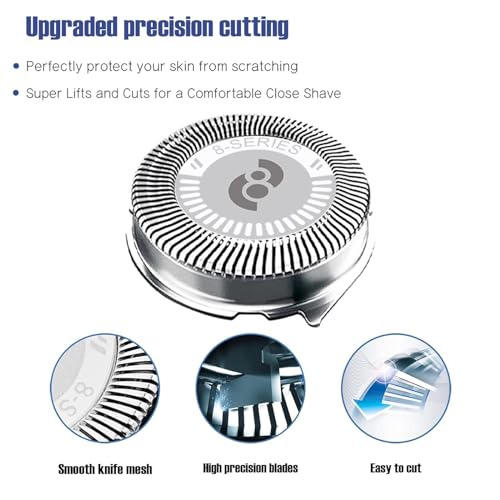 HQ8 Replacement Heads Compatible With Philips Norelco Aquatec Shaver
