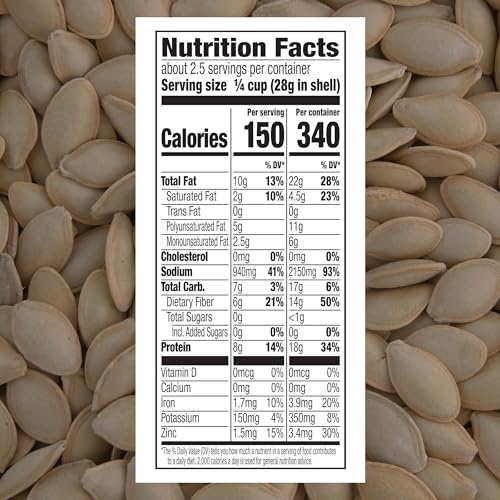 DAVID Roasted and Salted All Natural Pumpkin Seeds, 2.25oz.