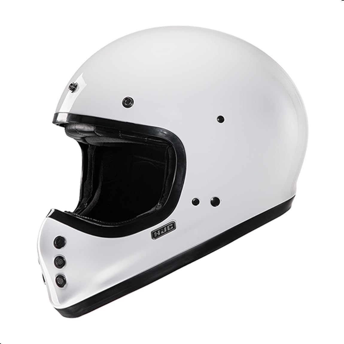 HJC V60 Solid Off-Road Motorcycle Helmet with IS-10 Internal Visor, DOT Approved (Semi Flat Black, X-Small)
