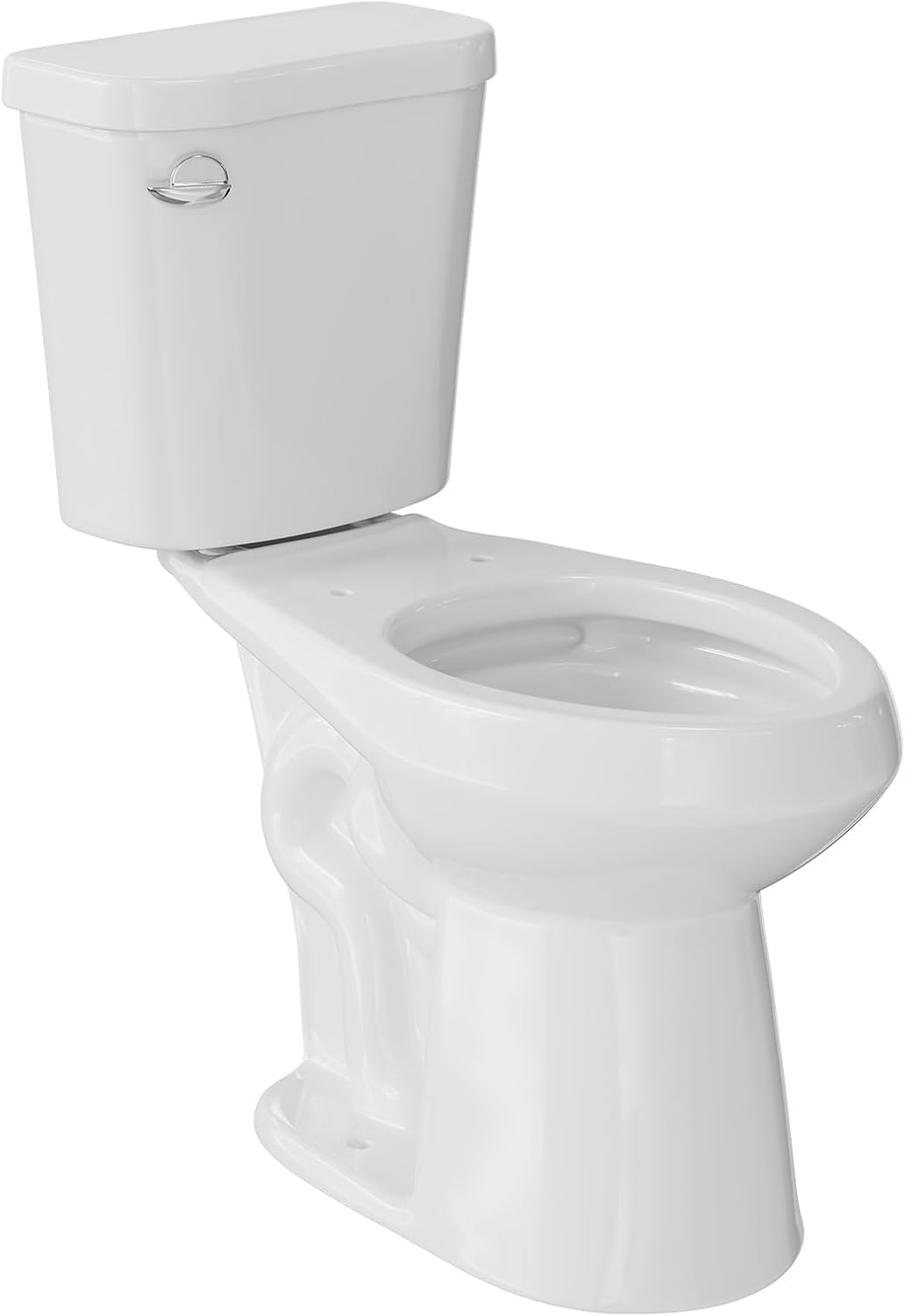 Two-Piece Toilets for Bathrooms, Comfort ADA Toilet with 19" Height, Elongated with Soft Close Seat, Power Flush 1.28 GPF