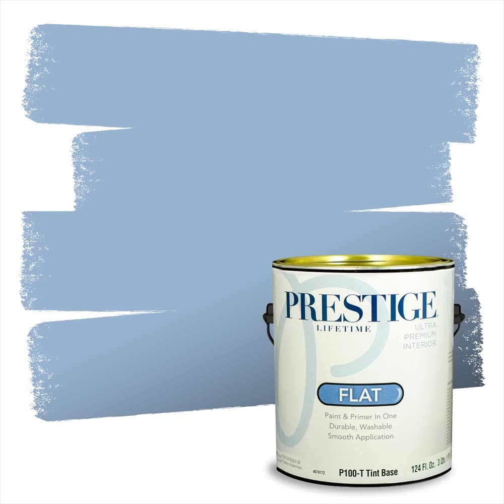 PRESTIGE Paints Exterior Paint and Primer In One, 1-Gallon, Semi-Gloss, Comparable Match of Sherwin Williams* Nifty Turquoise*
