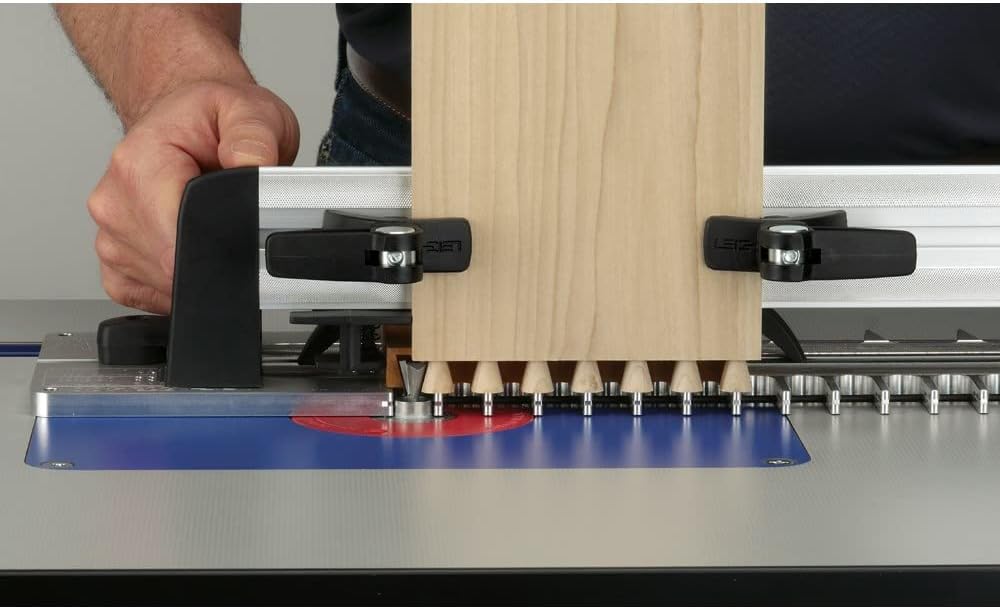 Rockler Leigh RTJ400 16" Router Table Dovetail Jig - Precision Router Jig for Through Dovetails - Box Joints and Finger Joints - Advanced