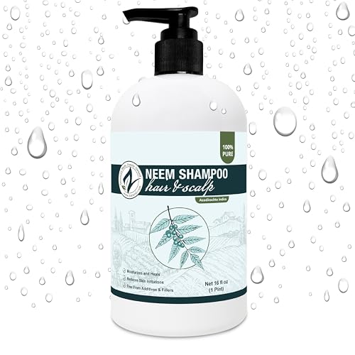 Zatural Neem Shampoo | Gentle Scalp & Hair Cleanser with Botanical Extracts | Moisturizing Wash for Softness, Volume, and Shine (8 Fl Oz)