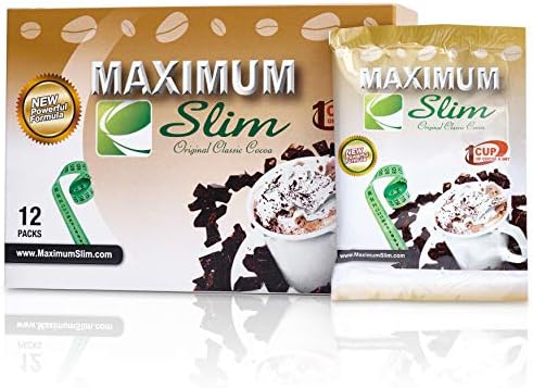 Maximum Slim Premium Instant Cocoa – Creamy, Delicious 4-in-1 Formula with Natural Herbal Extracts for Energy & Vitality