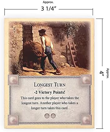 Longest Turn, Most Developed and Port of Call Cards compatible with Catan's Settlers of Catan 5th Edition, Seafarers