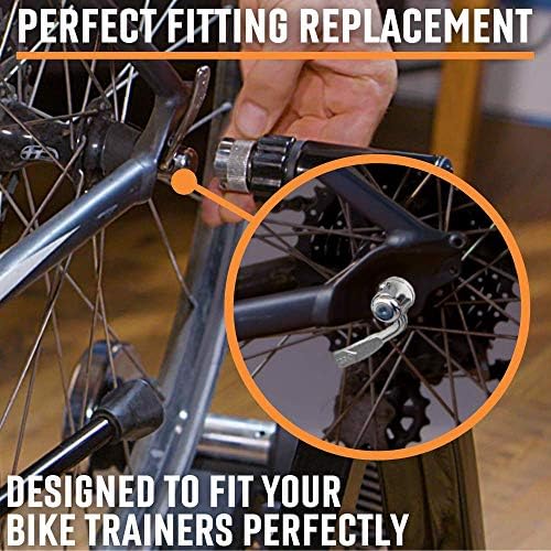 Alpcour Replacement Skewer – Quick Release Rear Wheel Axel Skewer for Road Mountain Bike Trainer – Indoor and Stationary Bicycle Training