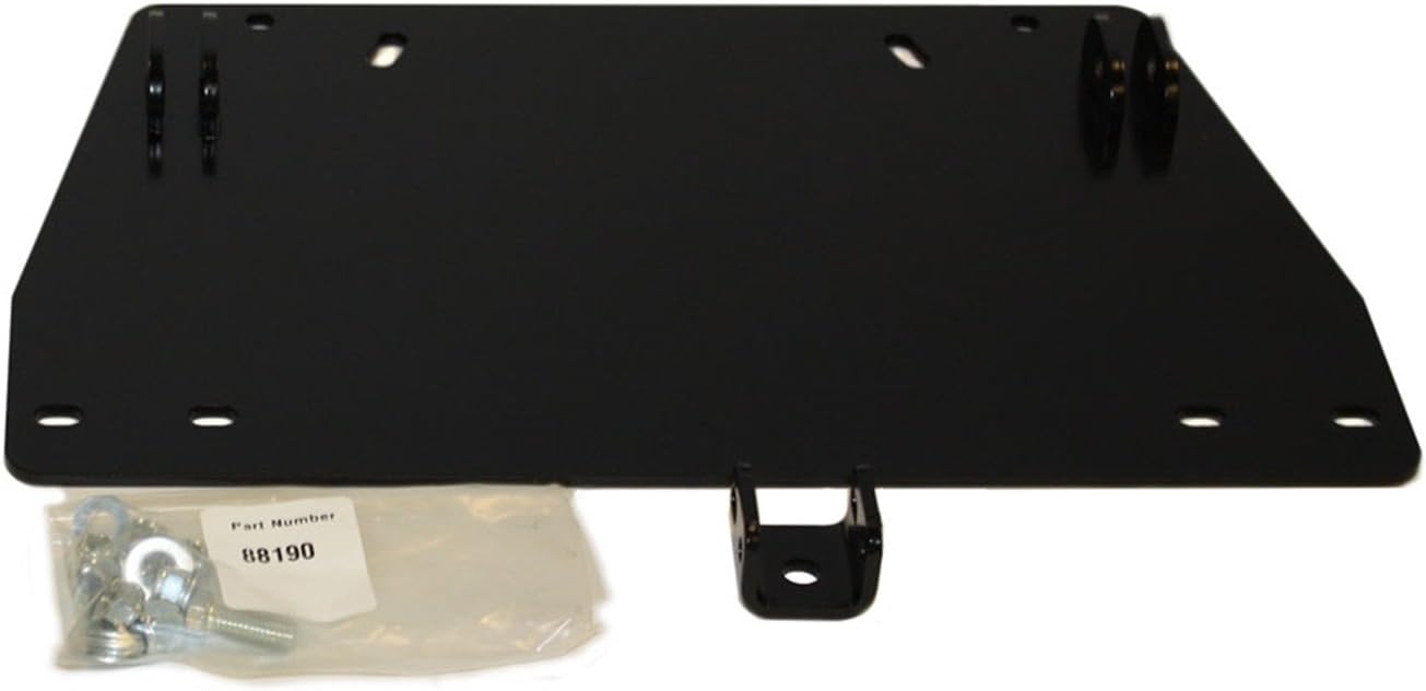 WARN 88188 Powersports ATV Center Kit Snow Plow Mount for Yamaha Grizzly & Kodiak , Black