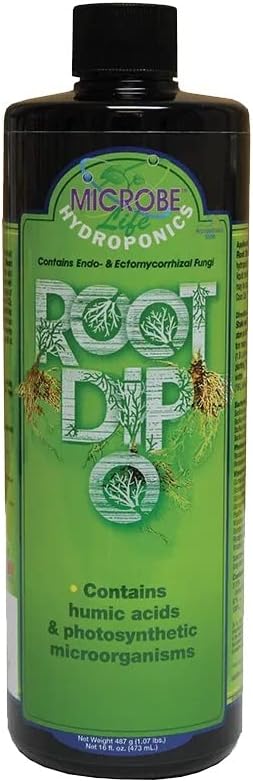 Microbe Life Hydroponics Premium Foliar Spray & Root Dip for Fruits & Vegetables, Use with Any Feeding Systems Including Hydroponics or Soil