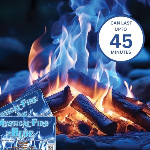 Mystical Fire Blue Fire Color Changing Packets Blue Fire Color Packets 12pk | 12-pack color changing fire packets creates vibrant blue flames in