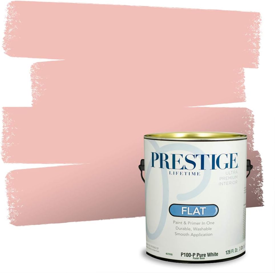 PRESTIGE Paints Exterior Paint and Primer In One, 1-Gallon, Satin, Comparable Match of Sherwin Williams* Real Red*