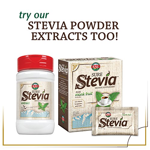 KAL Sure Stevia Extract Zero Calorie Sweetener, Low Carb, Plant Based Liquid Stevia Drops, Great Taste, Zero Sugar, Low Glycemic & Perfect for a Keto Diet, 60-Day Guarantee, Approx. 775 Servings, 4oz | Zero Calorie Sweetener - Plant Based, Low Glycemic &…