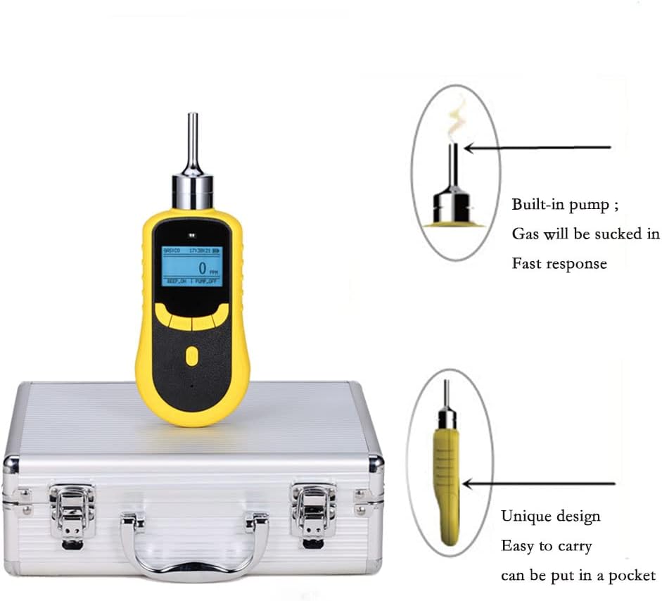 ATO Handheld Carbon Monoxide (CO) Gas Detector, 0 to 1000ppm CO Gas Tester Monitor Detector Alarm with Audible, Visual and Vibrating