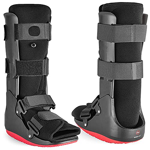 ManaMed ManaEZ Air Boot Tall CAM Boot | Orthopedic Walking Boot for Sprained Ankle with Air Pump | Foot Brace for Injured Foot, Ankle Sprain