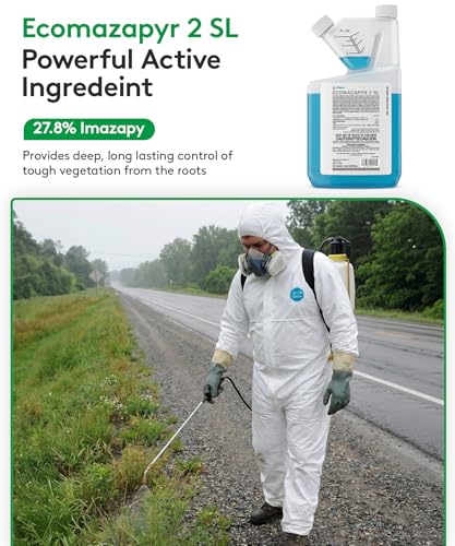 Alligare Ecomazapyr 2 SL Herbicide - Broad-Spectrum Brush & Weed Killer for Aquatic & Terrestrial Areas - Grass and Weed Killer for Trees, Brush, Emergent Aquatic Vegetation - 27.8% Imazapyr, 1 Quart