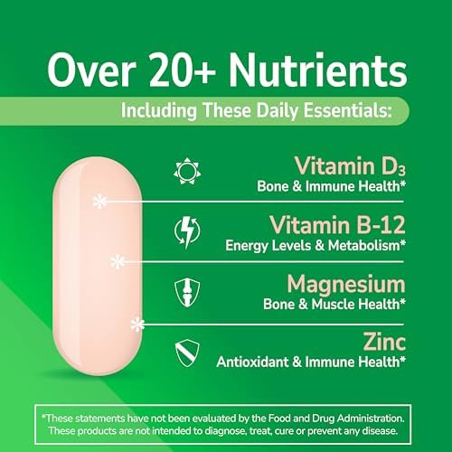 21st Century One Daily Women's 50+ Multivitamin Tablets, 100 Count | Complete Daily Multivitamin, Compare VS. One A Day® Women's 50+, Women Over 50 with Memory, Bone Strength, Everyday Wellness