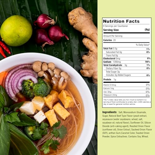 Essence of Lotus Instant Spicy Beef Pho Soup Mix — Ready-to-Eat Flavorful, Restaurant-Quality Pho broth, Made in the US (Spicy Beef Soup Mix, 1-Pack) | Ready-to-Eat, broth